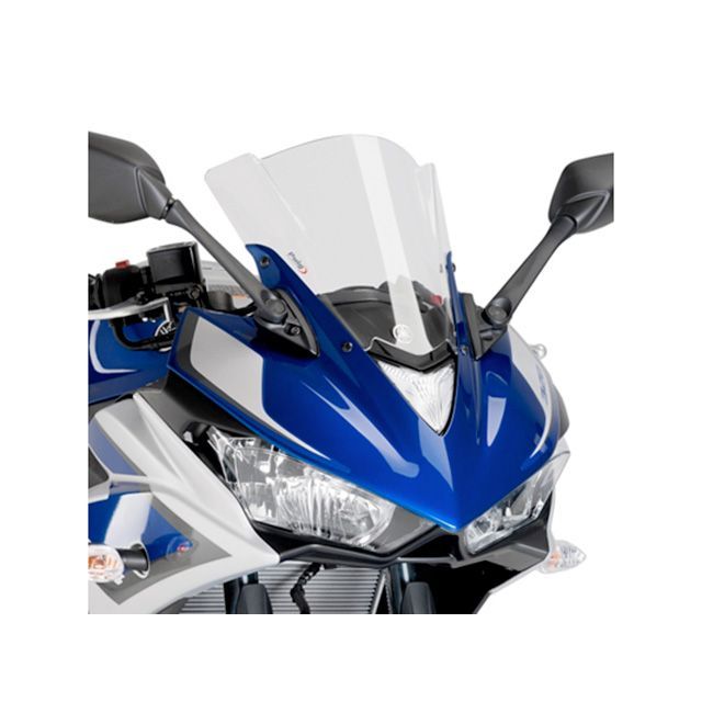 プーチ レーシングスクリーン YZF-R3/YZF-R25 カラー クリア 7649W｜モトメガネ 店