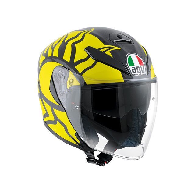 AGV K-5 ジェットヘルメット Mサイズ ミラーシールド付き AGV K-5 ジェットヘルメット Mサイズ ミラーシールド付き AGV K