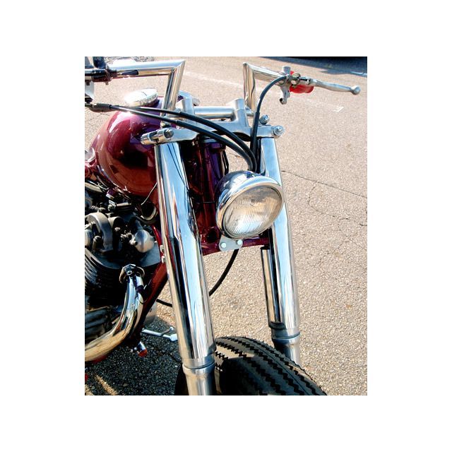 部品屋K&W ステンレス製フォークカバー SR400/500 P26045