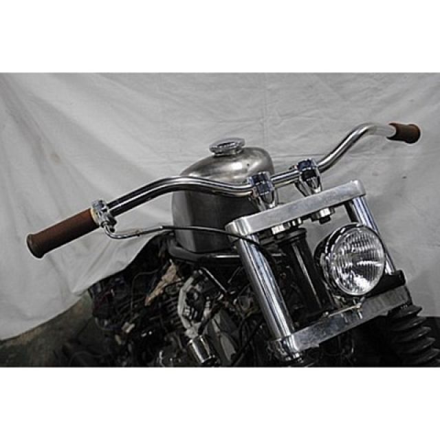 部品屋K&W ドロップバー タイプ1 SR400/500 仕様 ステンレスポリッシュ P26186