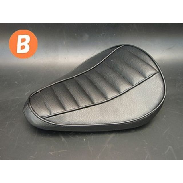 部品屋K&W Magna50用 フラットフェンダー対応ソロシートKIT スプリングタイプ（ステッチ） Magna50 タイプ Bタイプ カラー 薄茶 P22020-1