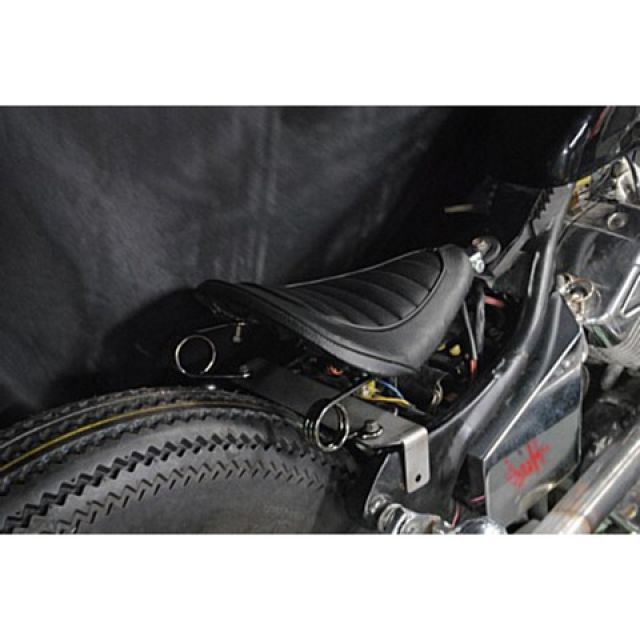 部品屋K&W 専用ソロシートKIT スプリングタイプ（ステッチ） ビラーゴ タイプ Cタイプ カラー 黒 P20041