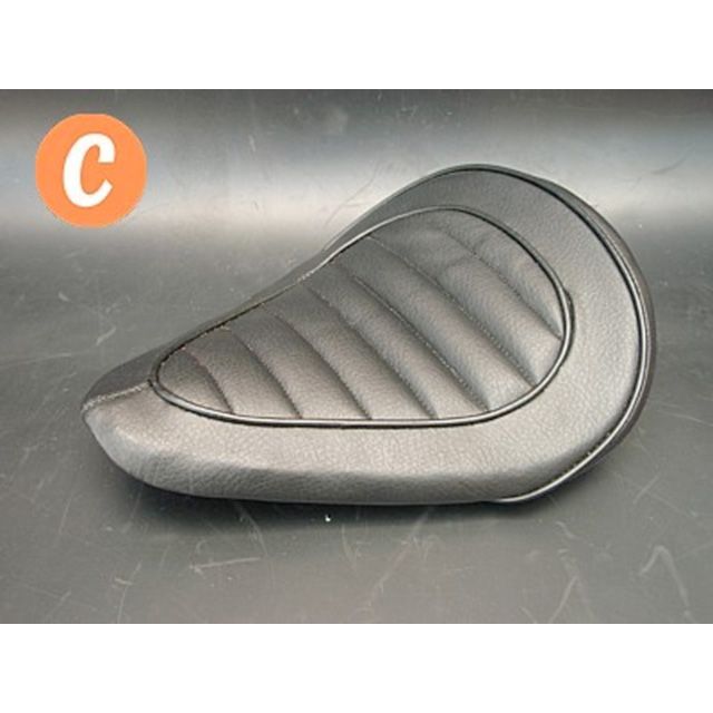 部品屋K&W 専用ソロシートKIT リジットタイプ（ステッチ） スティード タイプ タイプC カラー 黒 P12055