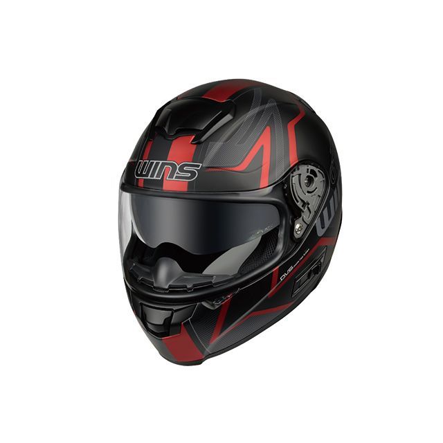 ウインズヘルメット FF-COMFORT カラー マットブラック×レッド サイズ M/57-58cm JAN_4560385765797