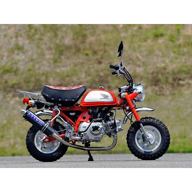 OVER Racingマフラー　モンキーAB27 OVER RACING オーヴァー RACING-DOWN ブラックマフラー(スチール