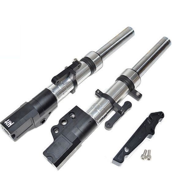 KN企画 スーパーフロントフォーク 260mm/STDキャリパー シグナスX 4型 カラー シルバー KN-C4-26FS-SV|モトメガネ 店