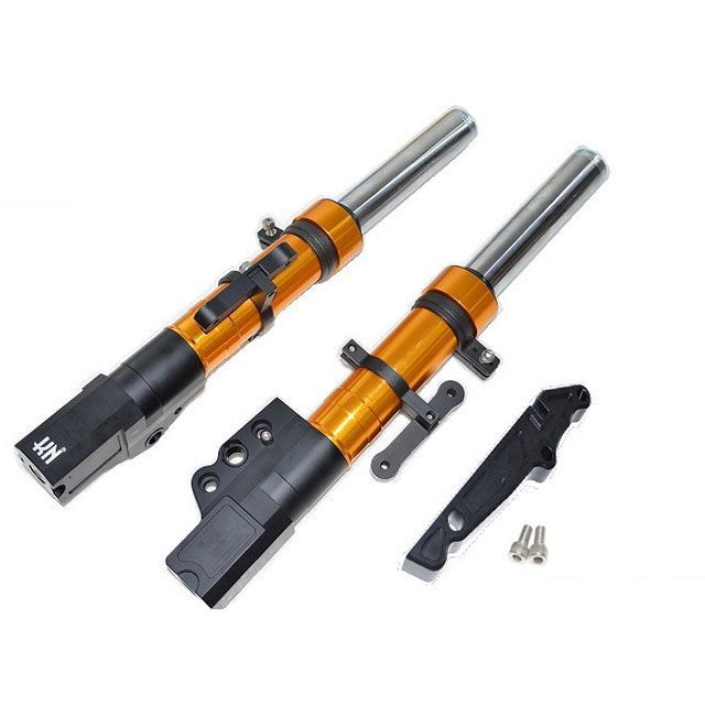 KN企画 スーパーフロントフォーク 260mm/STDキャリパー シグナスX 4型 カラー ゴールド KN-C4-26FS-GD
