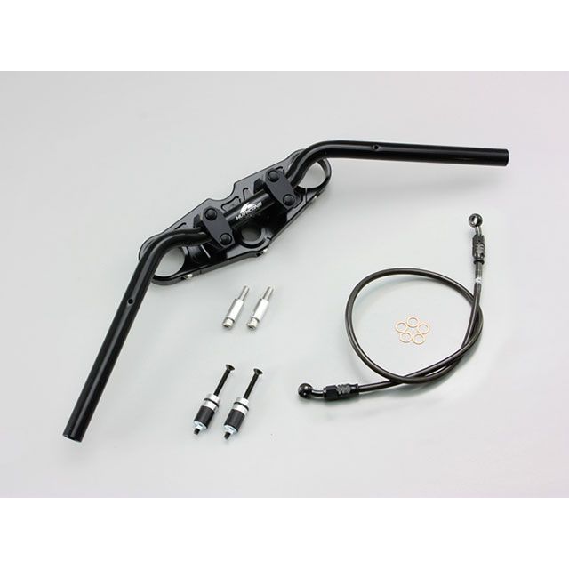 ハリケーン バーハンドルキット GSX1300Rハヤブサ カラー ALLブラック タイプ フルステンレスブラックホース HBK514BSB｜モトメガネ 店