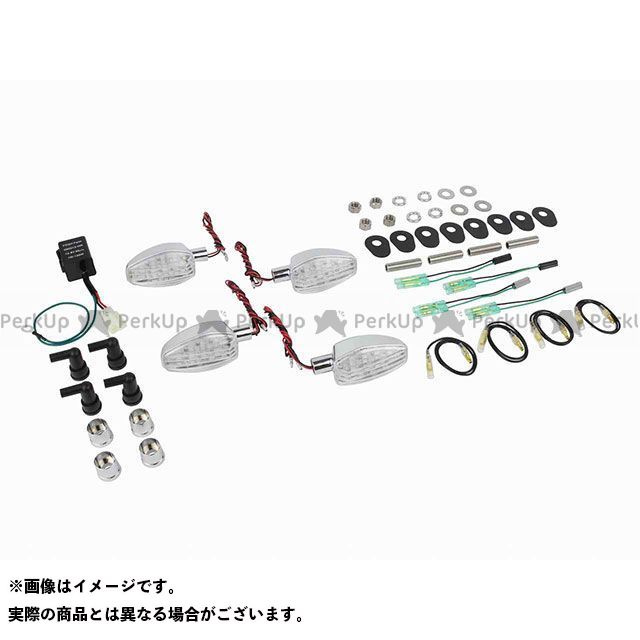 ポッシュフェイス ライトウェイトLEDウインカーキット MT-09 TRACER ボディカラー メッキ レンズカラー クリアー ・065252