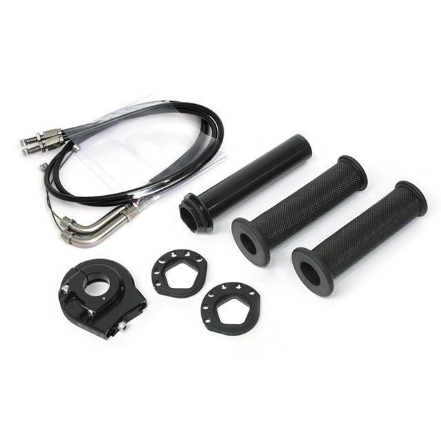 アクティブ ハイスロットルキット EVO2 車種別キット 巻取φ50/52 Ninja250(ABS可) Z250 ホルダーカラー ブラック 1065706|モトメガネ 店