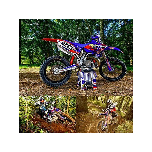 サイクラ YAMAHA パワーフローリアフェンダー YZ125/YZ250/YZ250X（2003-2017）2T YZ125/YZ250 カラー ブルー 1514-XX