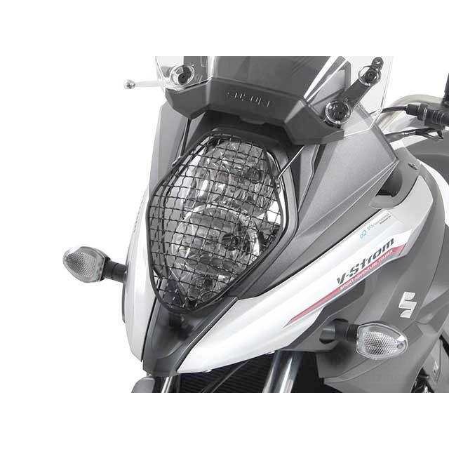 ヘプコ＆ベッカー ヘッドライトガード（ブラック） V-Strom 650 V-Strom650XT 700-3534-0001｜モトメガネ 店