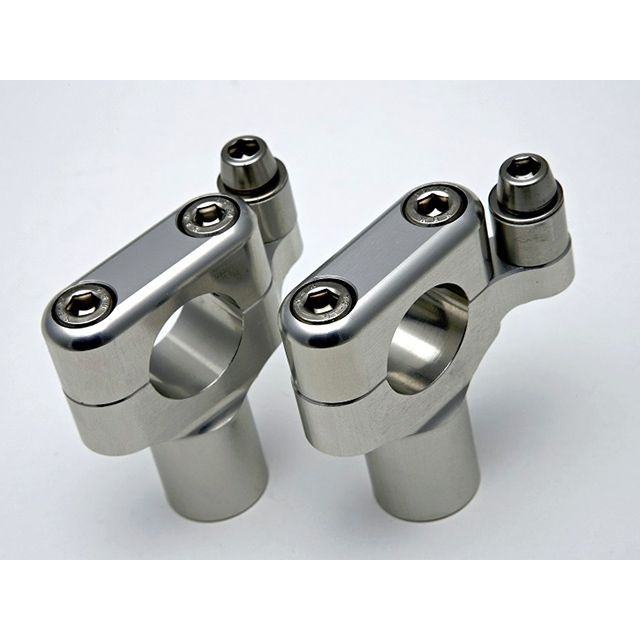 ミスミエンジニアリング メーターステー付ライザー 50H ハーレー カラー シルバー|モトメガネ 店