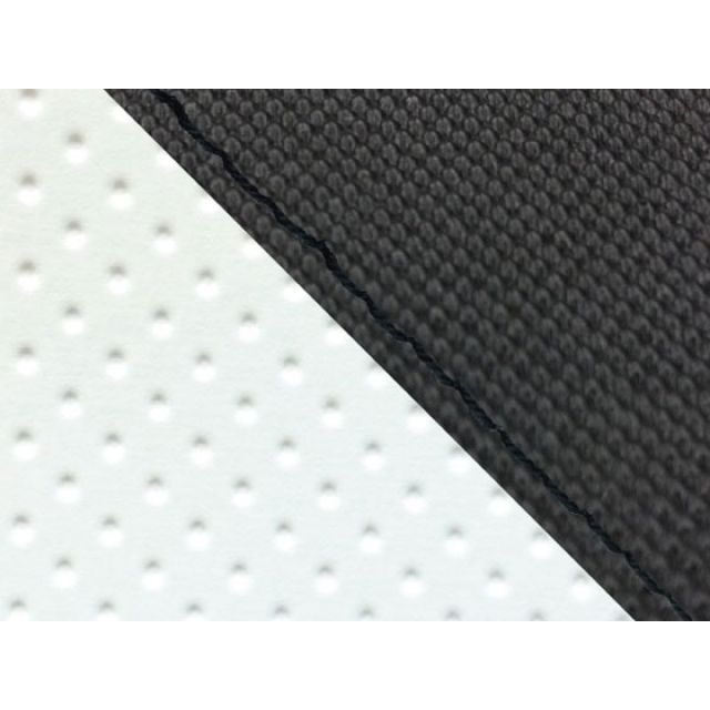 グロンドマン CBR1000RR（SC57） 国産シートカバー 張替 スベラーヌ黒＆エンボス白 CBR1000RR 仕様 黒ステッチ 適合 シングル（フロント側） GH5574HC4628S10