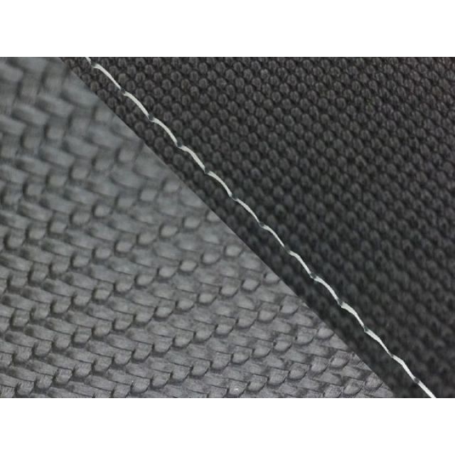 グロンドマン CBR1000RR（SC57） 国産シートカバー 張替 スベラーヌ黒＆カーボン黒 CBR1000RR 仕様 透明ステッチ 適合 ダブル（リア側） GH5575HC4616S0