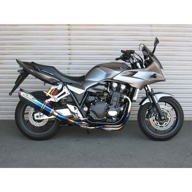 ビートジャパン NASSERT Evolution Type II フルエキゾーストマフラー CB1300 SUPER BOL D’OR サイレンサー ブルーチタン 0223-H79-BL|モトメガネ 店