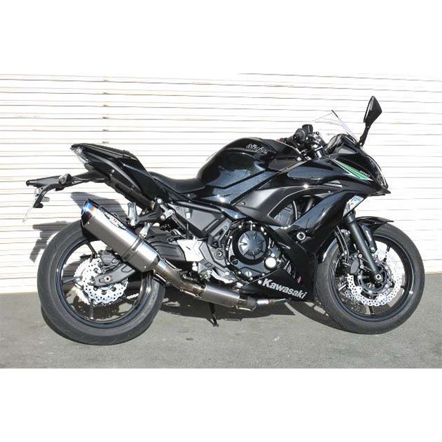 ビートジャパン NASSERT Evolution Type II フルエキゾーストマフラー Ninja650 ABS/Z650 ABS サイレンサー クリアチタン 0223-KD7-50｜モトメガネ 店
