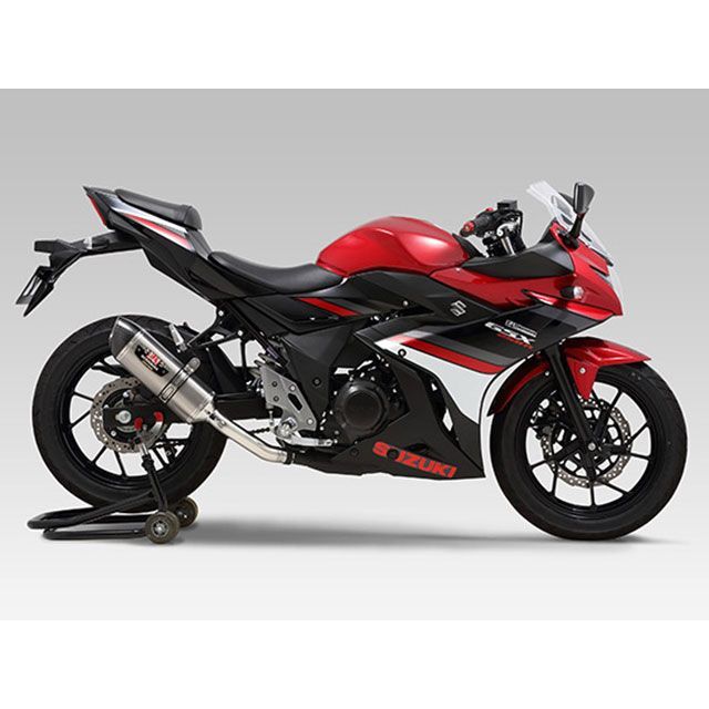ヨシムラ Slip-On R-77S サイクロン カーボンエンド EXPORT SPEC 政府認証 STC GSX250R 110-139-5W80