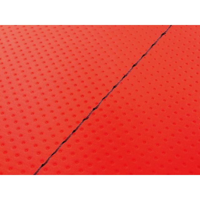 グロンドマン FZ1 フェザー（10年～）シングル（フロント側） グロンドマン国産シートカバー 張替（フルエンボスレッド） FZ1 フェザー 仕様 赤ダブルステッチ GH5565YC380SW40