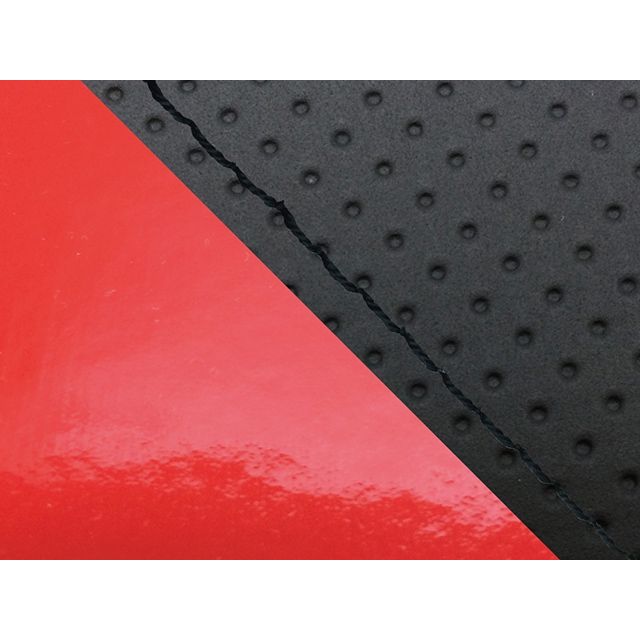 グロンドマン FZ1 フェザー（10年～）シングル（フロント側） グロンドマン国産シートカバー 張替（エンボス黒・エナメルレッド） FZ1 フェザー 仕様 黒ステッチ GH5565YC856S10