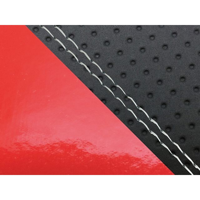 グロンドマン FZ1 フェザー（10年～）シングル（フロント側） グロンドマン国産シートカバー 張替（エンボス黒・エナメルレッド） FZ1 フェザー 仕様 透明ダブルステッチ GH5565YC856SW0