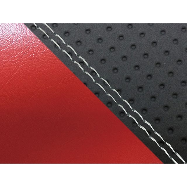 グロンドマン FZ1 フェザー(10年~)シングル(フロント側) グロンドマン国産シートカバー 張替(エンボス黒・赤) FZ1 フェザー 仕様 透明ダブルステッチ GH5565YC84SW0