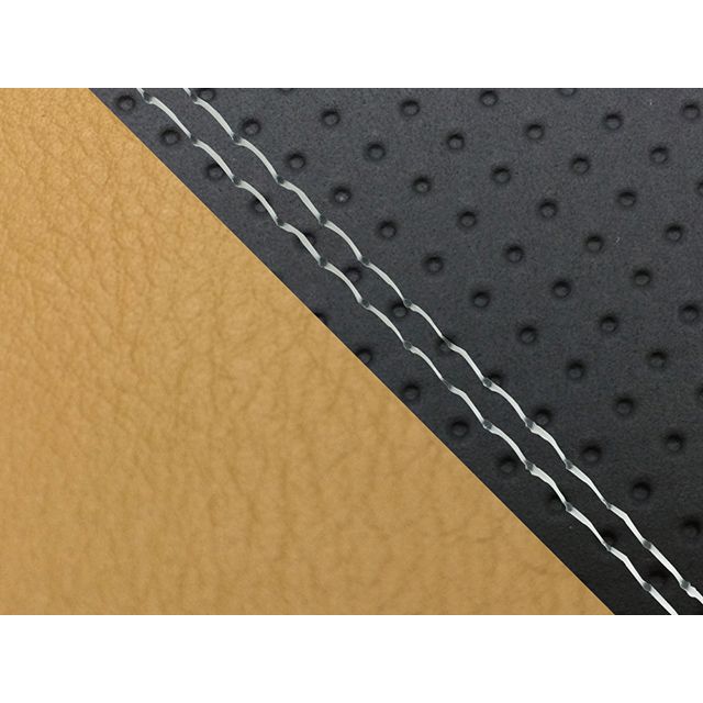 グロンドマン FZ1 フェザー（10年～）シングル（フロント側） グロンドマン国産シートカバー 張替（エンボス黒・黄土色） FZ1 フェザー 仕様 透明ダブルステッチ GH5565YC849SW0