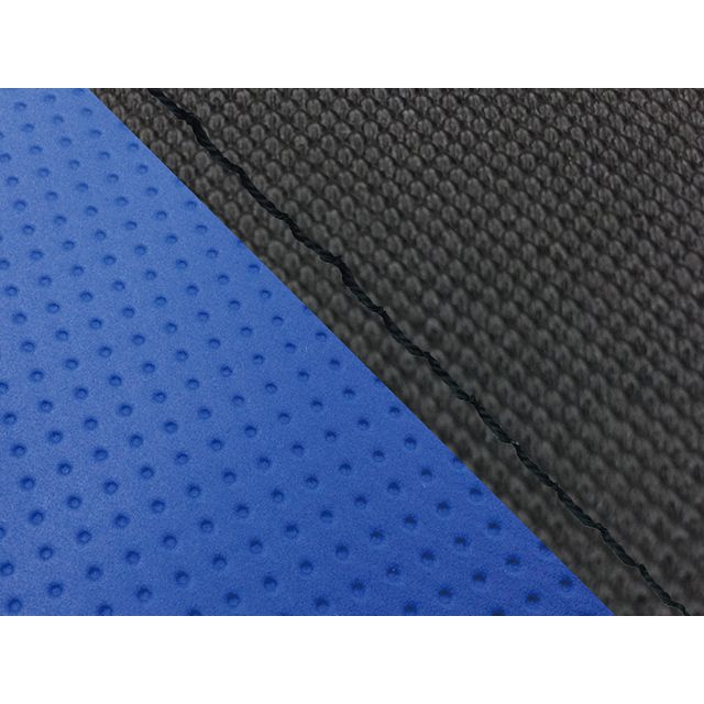 グロンドマン FZ1 フェザー（10年～）シングル（フロント側） グロンドマン国産シートカバー 張替（スベラーヌブラック・エンボスブルー） FZ1 フェザー 仕様 黒ステッチ GH5565YC4626S10