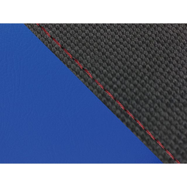 グロンドマン FZ1 フェザー（10年～）シングル（フロント側） グロンドマン国産シートカバー 張替（スベラーヌブラック・青） FZ1 フェザー 仕様 赤ステッチ GH5565YC465S40
