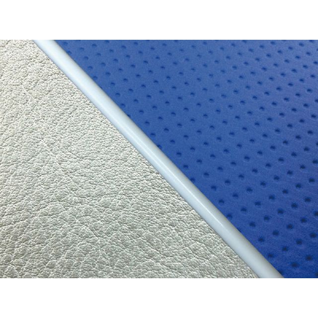 グロンドマン W650（99年 EJ650A1/C1） グロンドマン国産シートカバー 張替（エンボスブルー/シルバーライン） W650 仕様 白パイピング GH5557KC2654P20