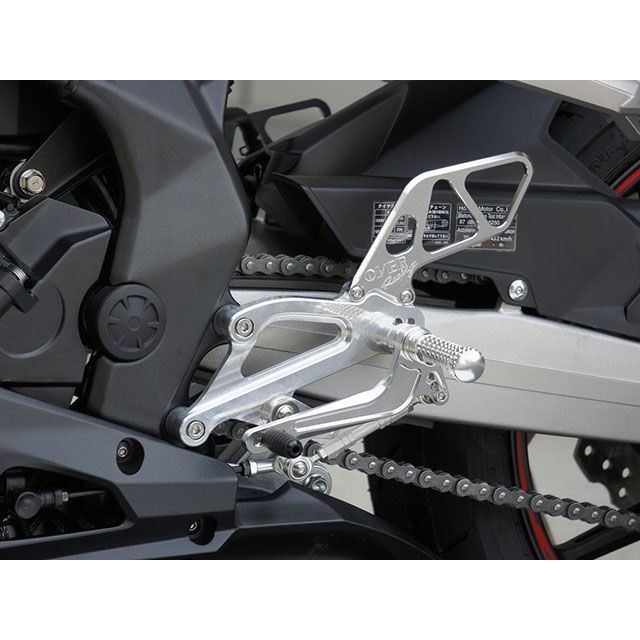 オーバーレーシング バックステップ 4ポジション CBR250RR カラー ブラック ・51-02-01B