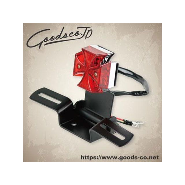 グッズ ミニクロスLEDテール レッドレンズ 汎用 G6-00138