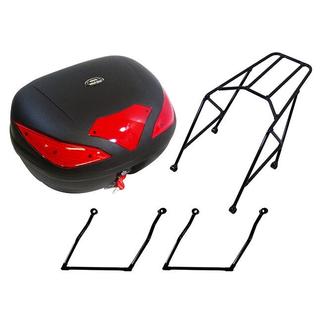 ワールドウォーク レブル250/500用リアキャリア リアボックスセット レブル250/ABS レブル500 容量 43リッター サドルバッグサポート 2個セット wca-28-hwb43-wca11b-2