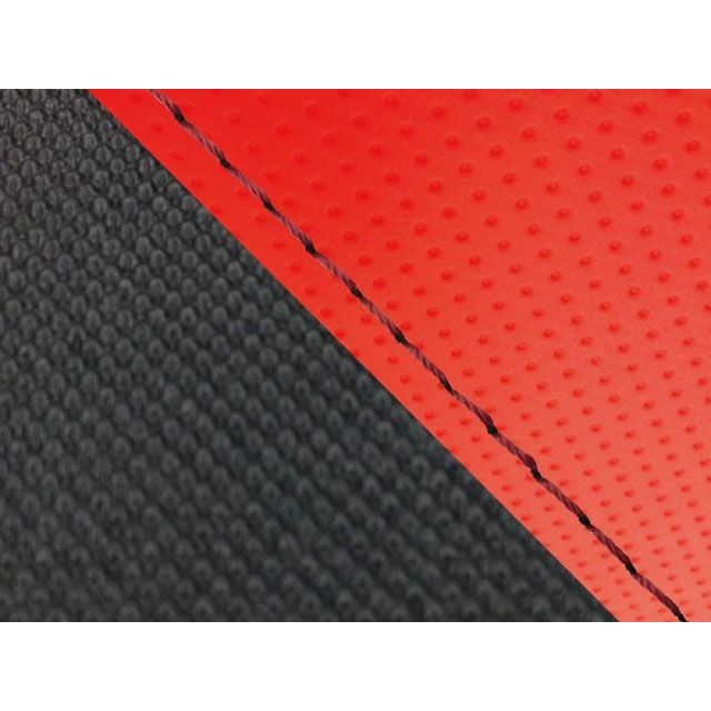グロンドマン グロム 国産シートカバー エンボスレッド＆スベラーヌブラック グロム タイプ 張替 仕様 赤ステッチ GH5568HC2746S40
