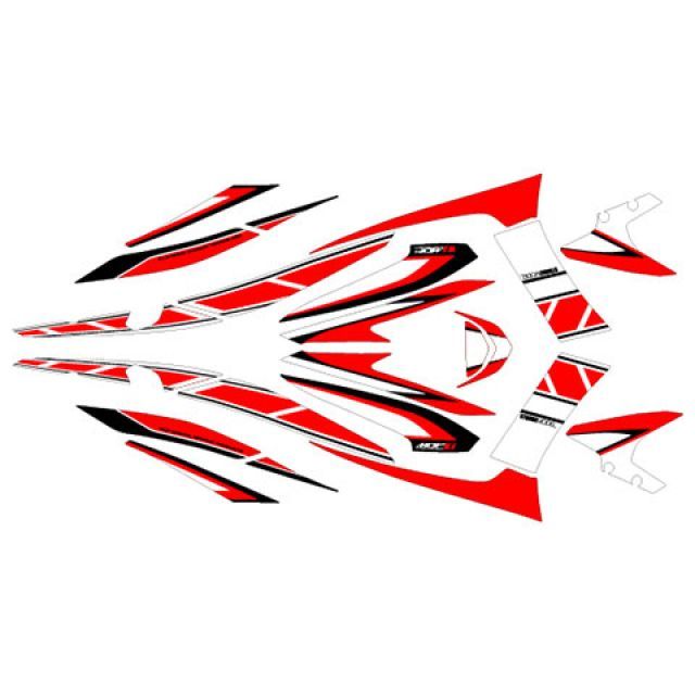 【メーカー直送】エムディーエフ マジェスティS（13-17） グラフィックキット ストロボモデル レッドタイプ マジェスティS タイプ コンプリートセット MMAJ15-D-RD-ALL