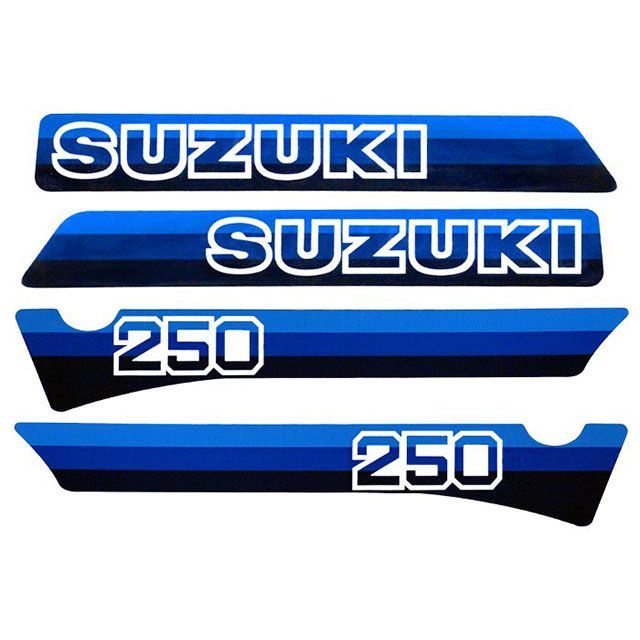 ビンテージスズキ 1981 RM250 コンプリートデカールセット（4pcs） RM250 VS070009｜モトメガネ 店