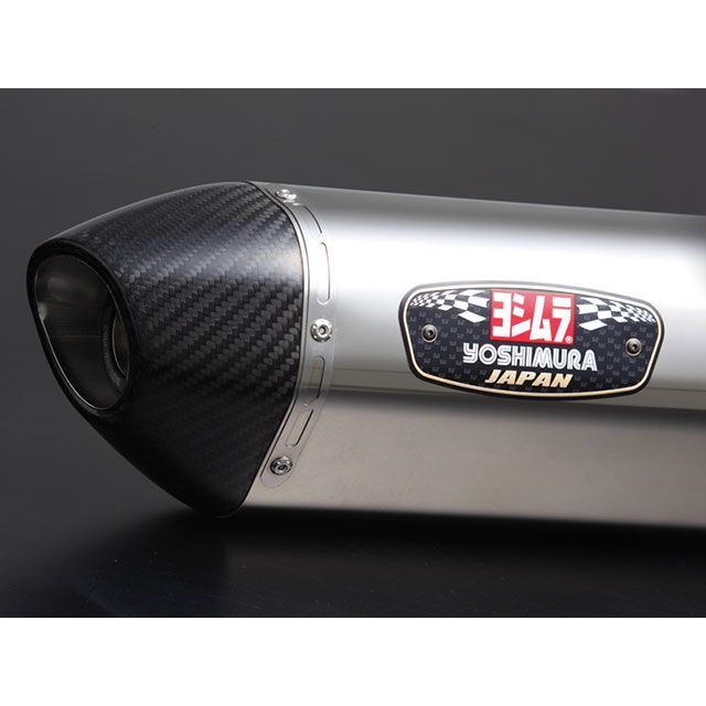 ヨシムラ Slip-On R-77S サイクロン カーボンエンド EXPORT SPEC 政府認証 SSC V-Strom250 110-130-5W50|モトメガネ 店