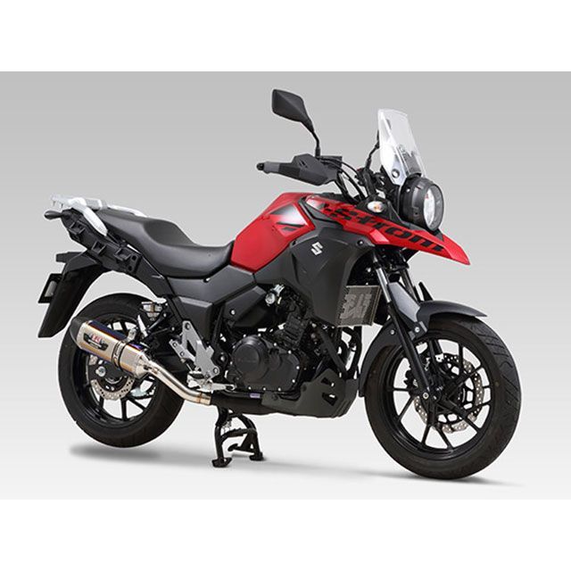 ヨシムラ Slip-On R-77S サイクロン カーボンエンド EXPORT SPEC 政府認証 STBC V-Strom250 110-130-5W80B