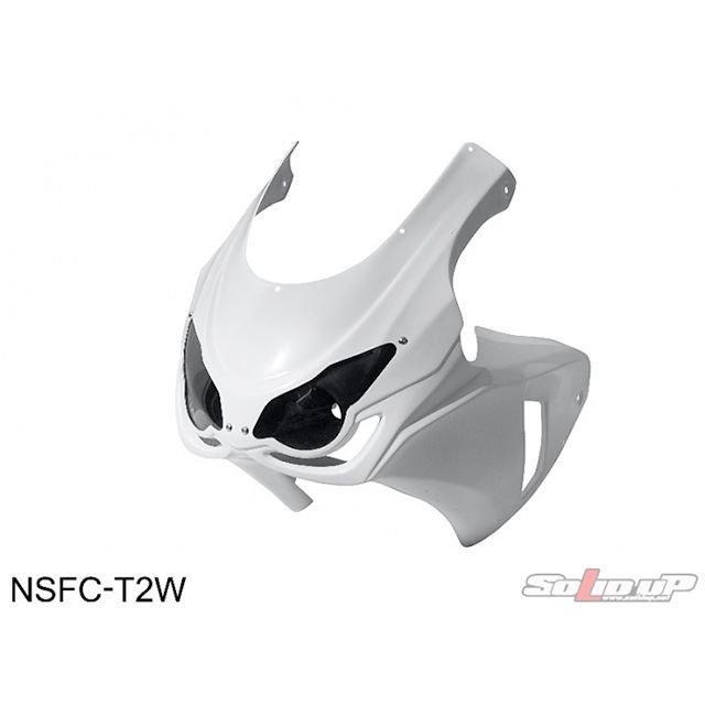 ソリッドアップ NSF100用 08：CBR1000RRレプリカ 耐久アッパーカウルTYPE-2 NSF100 カラー 白ゲル NSFC-T2W｜モトメガネ 店