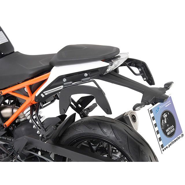 ヘプコ&ベッカー サイドソフトケースホルダー(キャリア)「C-Bow」(ブラック) 125 Duke 390 Duke 630-7555-0001