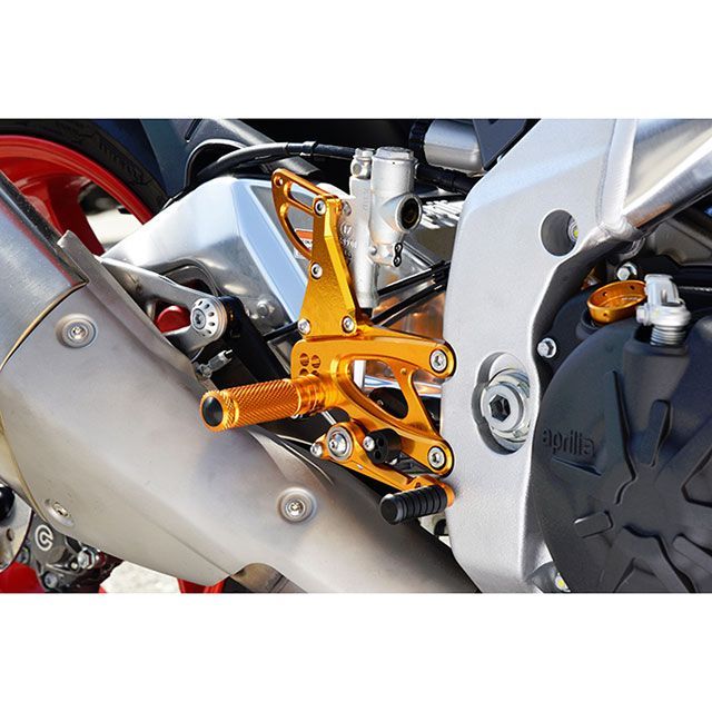 ベビーフェイス バックステップキット レース（逆） RSV4 TUONO V4 カラー ブラック 002-A012BKR