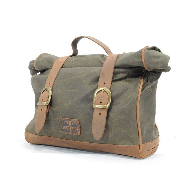ロングライド ヘリテージ サドルバッグ・ロールトップ 18L（カーキ） 汎用 CUS137WKHA