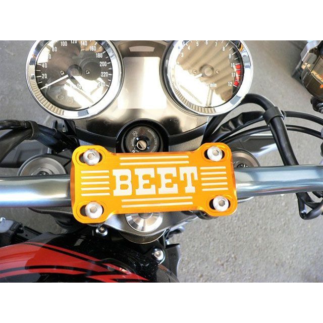 ビートジャパン テーパーバーハンドル汎用クランプブレースキット（ゴールド） 汎用 0605-TPB-10