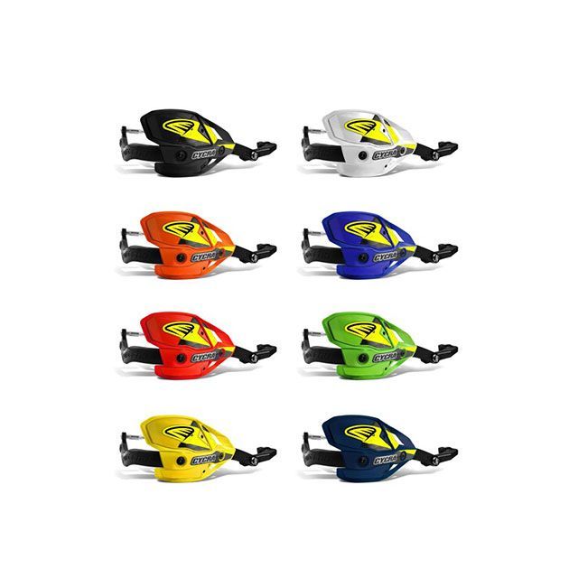 サイクラ ウルトラプロベンドハンドガードフルキット（クランプ付）Uクランプ ProTaperバー 2007まで用 汎用 カラー ホワイト 750X-42-T1