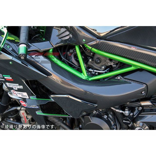 SPEEDRA ラムエアダクトカバー ドライカーボン NINJA H2 カラー 綾織り艶あり CKA0715TG
