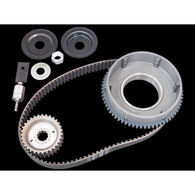 ベルトドライブリミテッド 11mm 1-1/2inベルトキット 70-E84yスターター アイドラー付 4速ビッグツイン ・019882