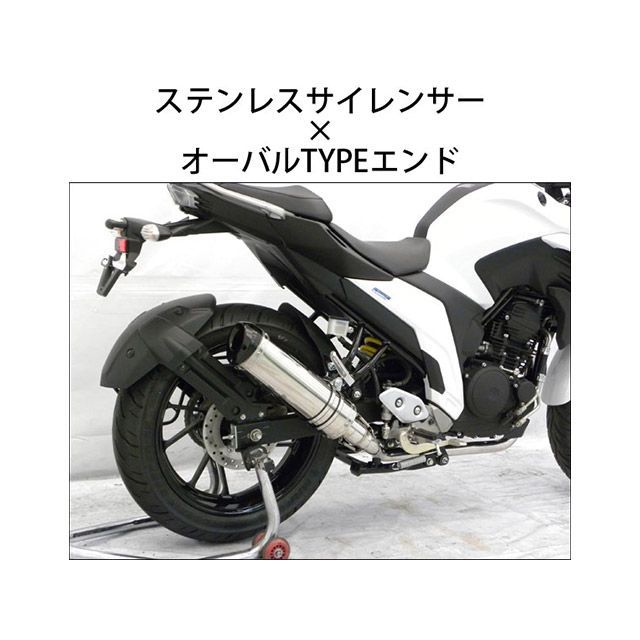 ビヨンド FZ25用 フルエキマフラー ステンレスサイレンサー FZ25 タイプ オーバル wwin-ex-fz25-st