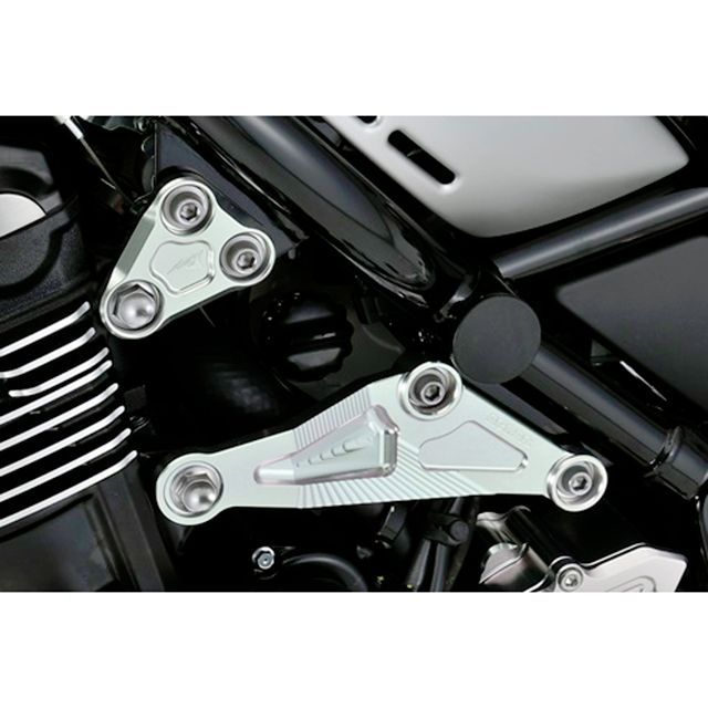 アグラス エンジンハンガーセット フロント/リア Z900RS カラー ガンメタ 356-400-002GM|モトメガネ 店
