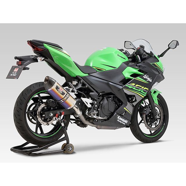 ヨシムラ Slip-On R-77S サイクロン カーボンエンド EXPORT SPEC 政府認証 STBC Ninja250/ABS Ninja400 110-235-5W80B