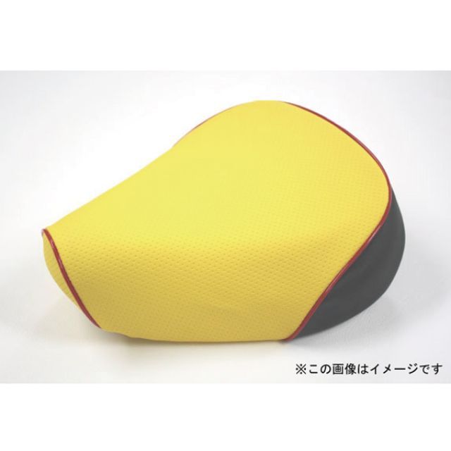 グロンドマン PCX125 国産シートカバー エンボスイエロー PCX125 タイプ 被せ 仕様 赤パイピング 型式 JF56 GR214HC250P40